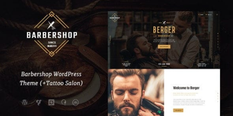 Berger – Barbershop & Tattoo WordPress Theme